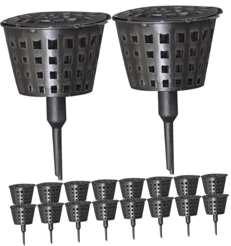 SHINEOFI 30 pièces Boîte à Engrais pour Bonsaï Réutilisable Boîte de Fertilisation Noire Petite Accessoire Jardinage pour Plantes Pot Fertilisation Précise