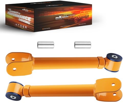 maXpeedingrods Juego de 2 brazos de control delanteros superiores ajustables para Jeep Grand Cherokee WJ, Wrangler TJ (99-04)