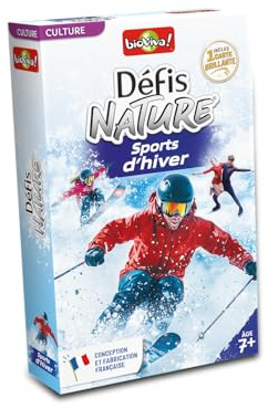 DEFIS Nature - Sports d'hiver | Bataille Thème Loisirs - Dès 7 ans - 2 à 6 joueurs - Fabriqué en France