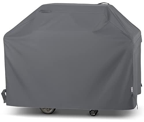 Unicook BBQ Cover Large, Heavy Duty Waterproof Outdoor Barbecue Gas Grill Cover, Resistant Oxford Fabric, Compatible for Weber Char-Broil Outback Barbecues and More, (165 x 61 x 112 cm, Grey)