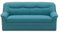 DOMO. collection Sofa Berlin, klassisches 3er Sofa, Polstergarnitur mit hochwertigem Federkern, 3 Sitzer 178 x 90 x 89 cm (BxTxH), blau