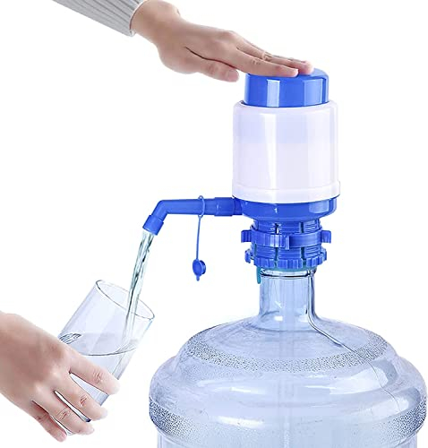 5 Gallo Water Dispenser Pump, Water Cooler Dispense, Manual Hand Water Bottle Pump, for 2-6 Gallon Mineral Water Kettle, Portable Chillers Fountain Dispenser, for Home Kitchen Office School Camping