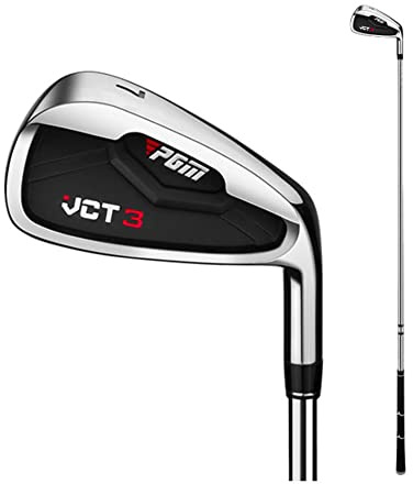 Fer de golf #5/#6/#7/#8/#9/#PW/#SW avec tige en carbone/acier - Fers de golf professionnels pour homme et femme - Droitier (avec tige en acier, #7)