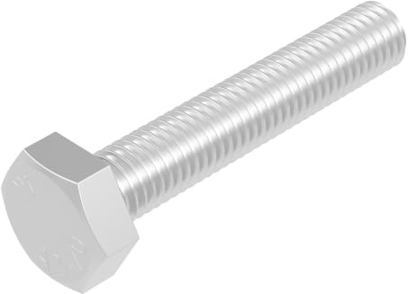 SECCARO Sexkantsskruv M12 x 65 mm, rostfritt stål V2A VA A2, DIN 933/ISO 4017, sexkantsnyckel, 20 stycken