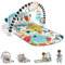 Fisher-Price Kontrast Kick & Play Pianospieldecke für Babys, Spielspaß Pianospieldecke, tragbares Musikspielzeug mit Smart-Stages-Lerninhalten, ab 0 Monaten, mehrfarbig, deutsche Version, HYH59