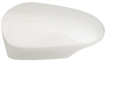 HpLive Tapas de espejo retrovisor izquierdo, color blanco y negro brillante para Toyota para Yaris 2012-2020 (blanco)（Only left side）