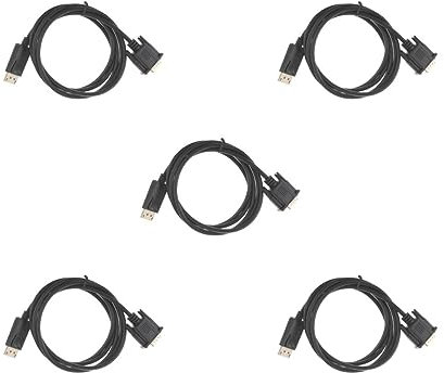 Tityvirnix 5 set 1,8 m/6 fot DP till VGA-kabel guldpläterad 1080P DisplayPort DP till VGA-adapter