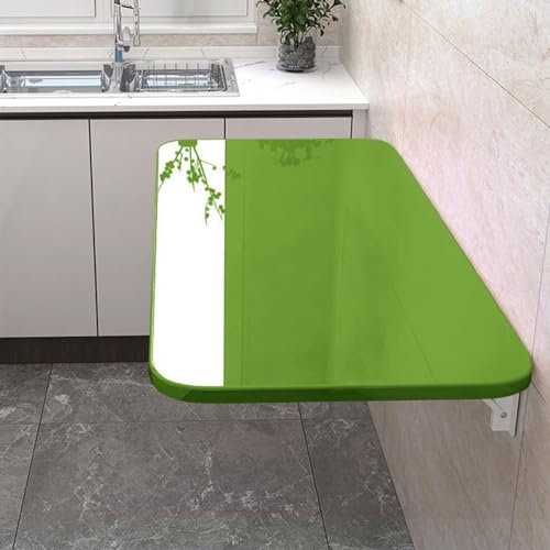 Fällbart väggbord med flytande blad för hem, kontor, bar, kök, grönt