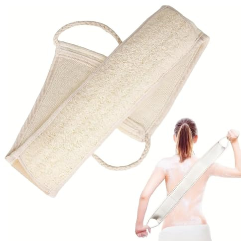 JYNXOR Spazzola Bagno Schiena, Lavaschiena Per Doccia, Spugna Doccia Schiena, Luffa Spugna Naturale Per La Schiena, Scrubber Per La Schiena, Loofahs Esfoliante Per Uomini, Donne, Doccia, Massaggio