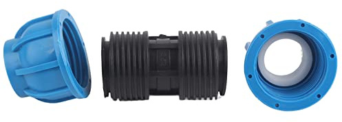4pcs PE plastica da 32 mm a 32 mm Connettore dritto Accessori per il raccordo dell'adattatore per tubo d'acqua