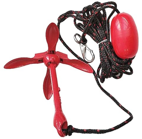 KIXZSAZ Proven Performance Boat Anchor Kits 5kg Kayak Folding Anchor With High Visibility Buoy And Heavy Duty Accessories 3.5lb Kayak Folding Accessories With Hooks