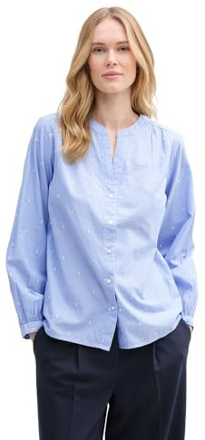 TOM TAILOR Damen 1045250 Bluse, 37569-Chambray Embroidery Design, 42