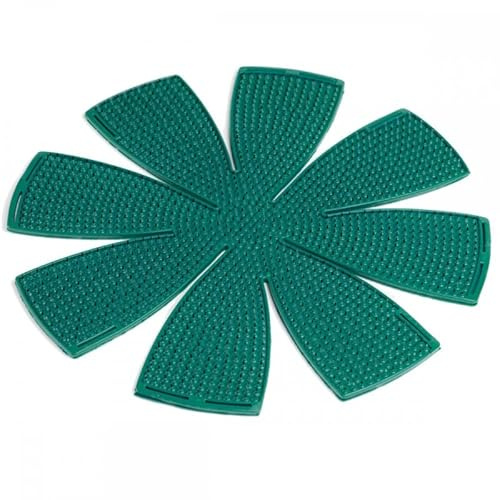 Dr. Lyapko - Esterilla de acupresión (31,4 cm de diámetro), flexible, para cabeza, cuello, espalda y articulaciones, relajación y vitalidad, color verde