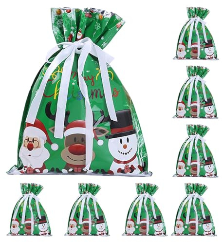 Geschenkbeutel Für Weihnachten | Beutel Für Süßigkeiten 8-teilig,Wiederverwendbare Geschenkfüller Für Partys Schmuck Snacks Familie Freunde Kinder