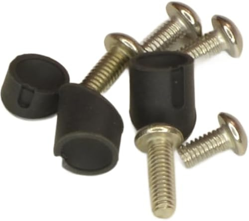 RiuScooter Tornillos y Gomas para Guardabarros de Patinete Eléctrico, Compatible con Xiaomi 1S Essential Pro M365, Negro