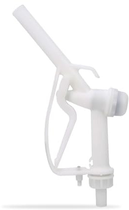 Agatige Ugello Di Trasferimento Carburante,SZ-20 Ugello Di Rifornimento Carburante, Pistola Di Plastica Per Metanolo Ed Etanolo Strumento Di Erogazione Di Liquidi Chimici Bianco