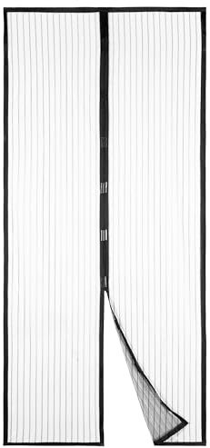 ASAB Magnetic Fly Screen Door 208x99 cm Magnetic Bug Mesh Curtain with Magnets Seal Hands-Free Mesh Mosquito Net for Door and Window Closes Automatically Insect Protection Door Fly Screen Curtain