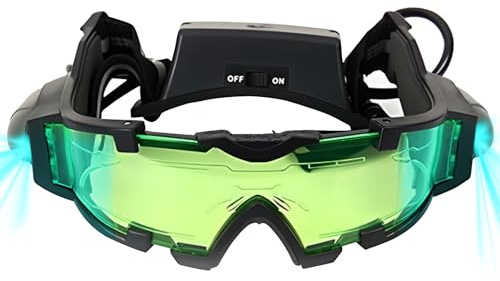 iPobie Occhiali per Missione Notturna per Bambini,Visione Notturna Occhiali,Occhiali Spia per la Visione Notturna Con Lenti Anti-Laser, Adatte per la Corsa, Il Ciclismo, Lo Sci, Regali Per I Bambini