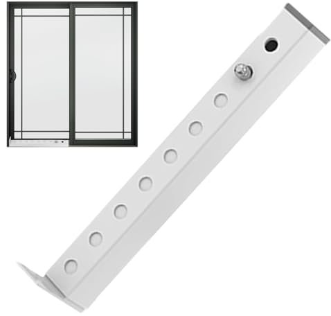 Barre de sécurité verticale pour fenêtre - Barre de sécurité intérieure réglable | Butées de fenêtre anti-effraction, idéales pour les et les animaux, idéales pour les chambres d' et le