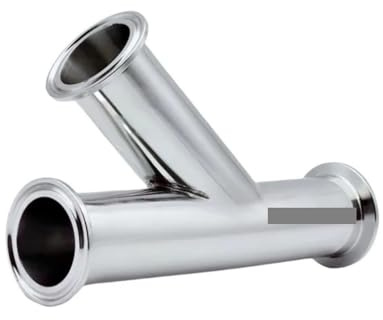 51mm Rohr OD 2 Tri Clamp Schräge Y Geformt 3 Weg SUS 304 Edelstahl Fitting