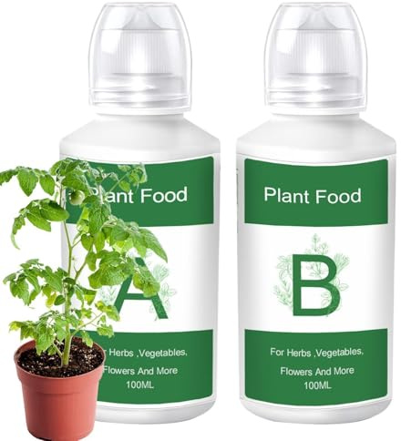 Huxibai Nutrimento Piante Idroponiche,Soluzione Per Il Di Coltivazione A E B | Fertilizzante Per Piante Da Interno Ed Esterno - Per Fiori Frutti Verdure Giardino Da Interno Prato E Terrazzo