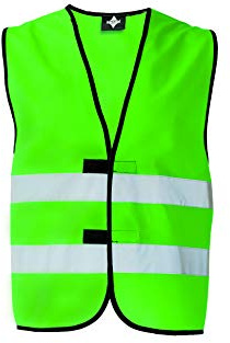 KORNTEX Warnweste mit Klettverschluss Dortmund - Sicherheitsweste Pannenweste – EN 17353 zertifiziert, 360° Reflexstreifen, XL, grün, stark reflektierend für beste Sichtbarkeit, Unisex