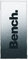 Bench Sport- und Fitnesstuch, Modern Opposite, ca. 50x110 cm + 15 cm Flap, 100% Polyester, Rückseite mit Überzug für Fitnessgeräte, Integrierte Reißverschlusstasche, Grau/Schwarz, Art.Nr.: 6912603547