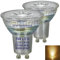 luckmax Dimmbar 5W GU10 Spot LED Warmweiss 3000K,Wasserdicht,PAR16 GU10 Strahler für den Innenbereich,Dunstabzugshaube LED Lampe,Warmweiß,230V,36° SpotLampe,Einbau Schienenbeleuchtung