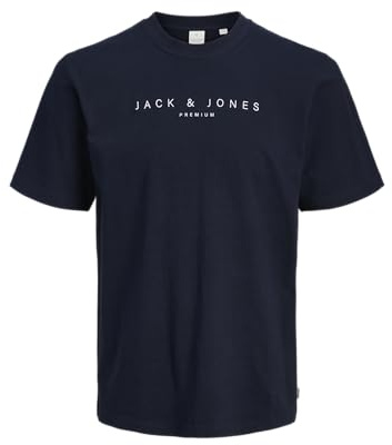 JACK & JONES Jprccjayson SS T-Shirt pour Homme, Bleu Nuit, M