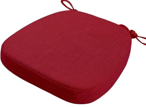 moismk Cojines para Silla Esponja de 3/5/8cm Grosor, Suave Cómodo Cojin para Silla con Correas de Sujeción, para Interiores Y Exteriores Silla De Jardín Comedor Cocina(#13,43X42X8CM Thick)