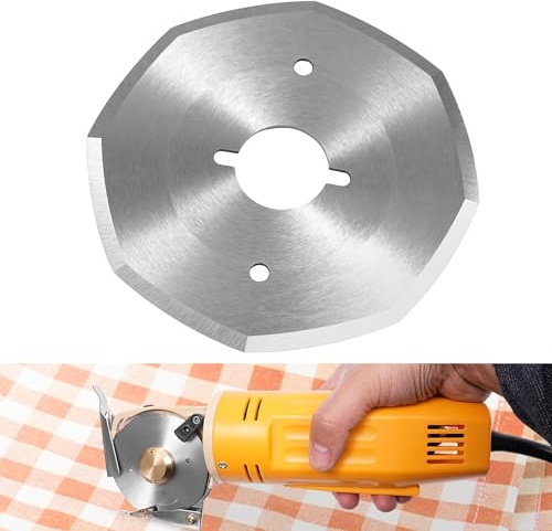 Hayaww 70 mm Cuchilla de Tijera Eléctrica Cuchilla de Repuesto para Cúter Rotativo Eléctrico Tijeras Eléctricas Inalámbricas Cuchillas Cortador Rotativo para Caja de Cartón Alfombras Cuero Tela (A)