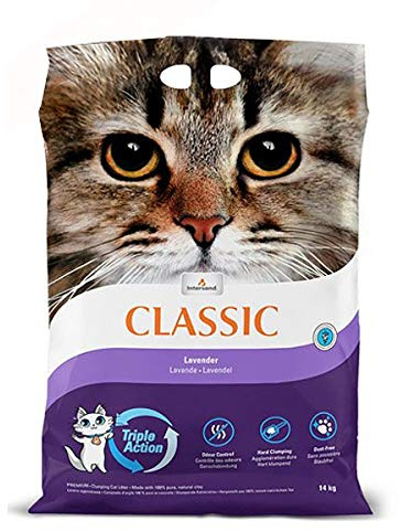 Intersand Premium Clumping Cat Litter - Classic Lavender 14kg