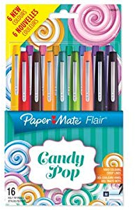 Paper:Mate Faserschreiber Flair ´Candy Pop´, 16er Etui, Sie erhalten 1 Packung, Packungsinhalt: 16 er Etui