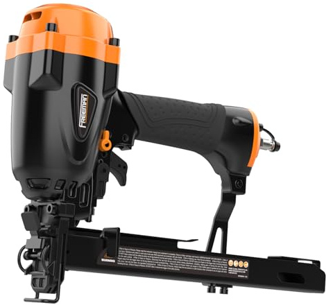 Freeman PWS16 Pneumatic 5/8 W-Type Corrugated Stapler – Heavy-Duty Air-Powered Staple Gun for Trusses, Crates, Pallets, Fencing, and Industrial Applications