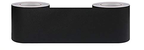 WYLNEP Bordure de papier peint Frise Murale Adhesive Bordure Papier Peint Frise Autocollante pour Cuisine,Salle de Bains, Plafond, Salon, Chambre Décoration Murale Givré noir 5cm X 1000cm