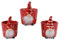 Kaemingk Blumentopf/Übertopf 9x11cm Keramik Wichtel 1 Stück Sortiert - Weihnachtsblumentopf - Blumenübertopf Weihnachten - Weihnachtsdeko Pflanzentopf - Rot Weiß