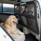 Hundegitter für Auto Rücksitz & Kofferraum mit Breiterer Abdeckung, Universal Fit für Auto, SUV & Vans, Hunde Auto Trenngitter mit Transparentem Netz und Stabilem Metallrahmen Hundeschutzgitter