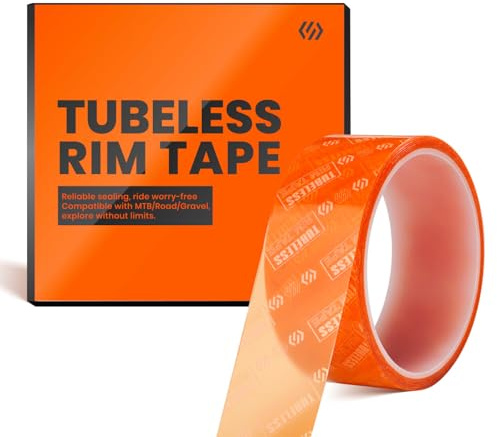 Chooee Tubeless Rim Tape, Self-Adhesive MTB Bike Rim Tape for Mountain/Gravel/Road Bicycle,19/21/23/25/27/30/32/35mm Tubeless Kit for Bike Wheel Tape