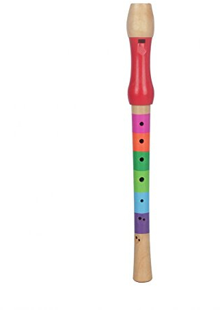 Flauto in Legno a 8 Fori, Giocattolo di Flauto Educativo Leggero di Colorful Flauto per Bambini per Pratica dei Bambini Principiante (Multicolore)
