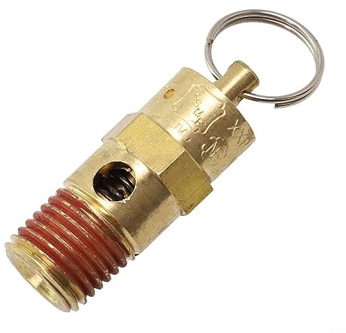 1/4 NPT 150 PSI compresor de aire válvula de alivio de presión de seguridad, salida del depósito