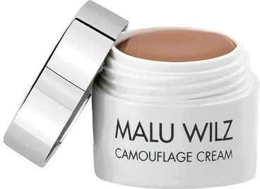 Malu Wilz Camouflage Cream Nr. 08 Brown Sugar 5g I Camouflage Make up stark deckend I Wasserfeste Concealer Creme für jeden Hauttyp I Zum Abdecken von Tattoos und Hautanomalien