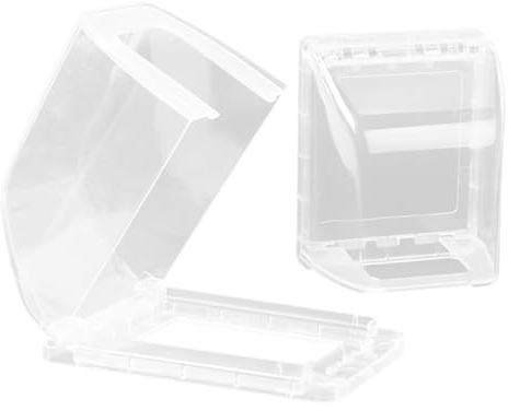 Veemoon 2st Wechseln Sie Die Wasserdichte Box Schutzabdeckung Für Den Elektrischen Stecker Badezimmer-steckerschutz Auslassschutz Plastik Muschelschale Steckdose Weiß Winddicht