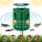 Cat Repellent, Solar Powered Animal Scarer, 360° Outdoor Ultrasonic Repeller, 3 Face Motion Sensor & LED Flashing Light, USB Cat Scarer 5 Modes Garden Deterrent for Cat, Squirrel, Dogs, Rats, Foxes