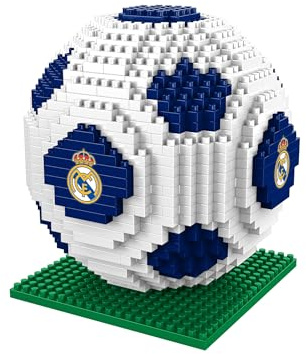 FOCO Licencia Oficial del Real Madrid CF Juguete de Construcción BRXLZ de Balón de fútbol