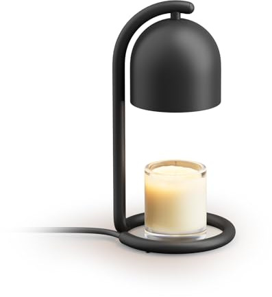SwitchBot Lámpara Calentadora de Velas Inteligente con Temporizador y Regulador, Calentador Eléctrico para Velas Compatible con Matter, Apple Home y Alexa, Decoración Hogar, Negro
