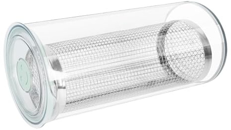 Rechory Coctelera para empanar, dispensador transparente de 360 grados, cuenco de masa con tapa, para cocinar en casa, hornear, acampar, preparar comidas, freír