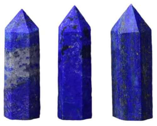 AGSHYWFT Lapis Lazuli Wands Natural Blue Quartz Healing Crystal Point