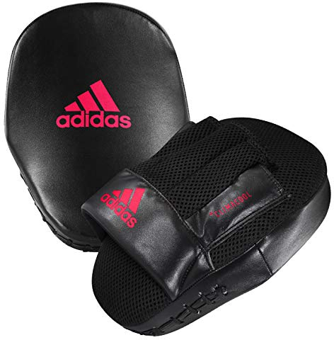 adidas Unisex – Erwachsene Speed Coach Mitts Pratzen, schwarz/rot, One Size