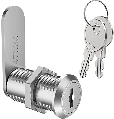 VOCIBO® Serrure de boîte aux lettres de 30 mm, serrure d'armoire avec clé, serrure de meuble, serrure de casier, serrure à levier pour boîtes aux lettres, portes d'armoire