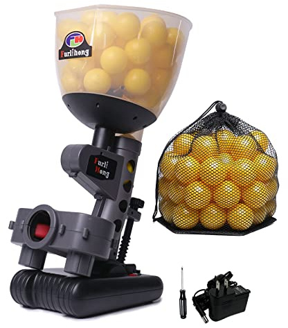 Furlihong Máquina de lanzamiento de béisbol 692BH, utiliza pelotas de entrenamiento de tamaño ping-pong para mejorar la agudeza visual y la precisión de golpeo, alimentada por baterías o alimentación